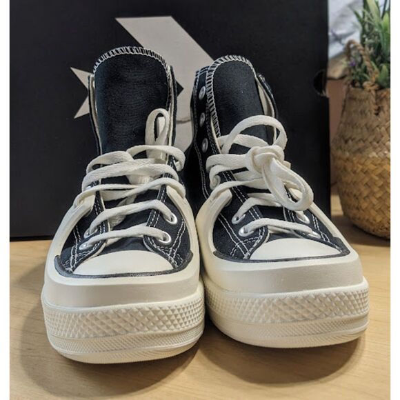 Converse CTAS Construct Black & White Unisex High Top Shoes M10 W11.5 NIB - Picture 6 of 14
